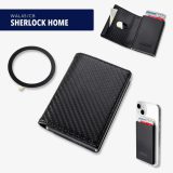 TROIKA WALL45/CB SHERLOCK HOME 2-in-1 Πορτοφόλι με RFID Card Case Μαύρο 5