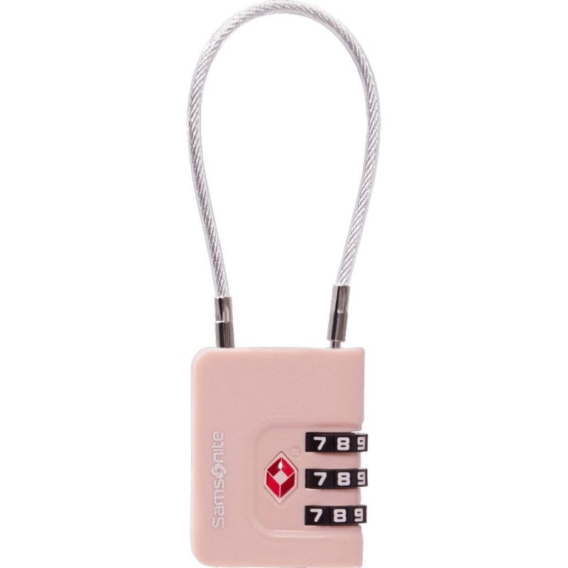 Samsonite 155576-1751 Ta Revol Cablelock 3 Dial TSA Λουκέτο Συνδυασμού Ροζ Samsonite