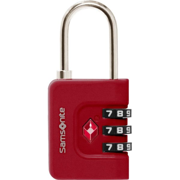 Samsonite 155577-1726 Combilock 3Dial TSA Λουκέτο Συνδυασμού Κόκκινο