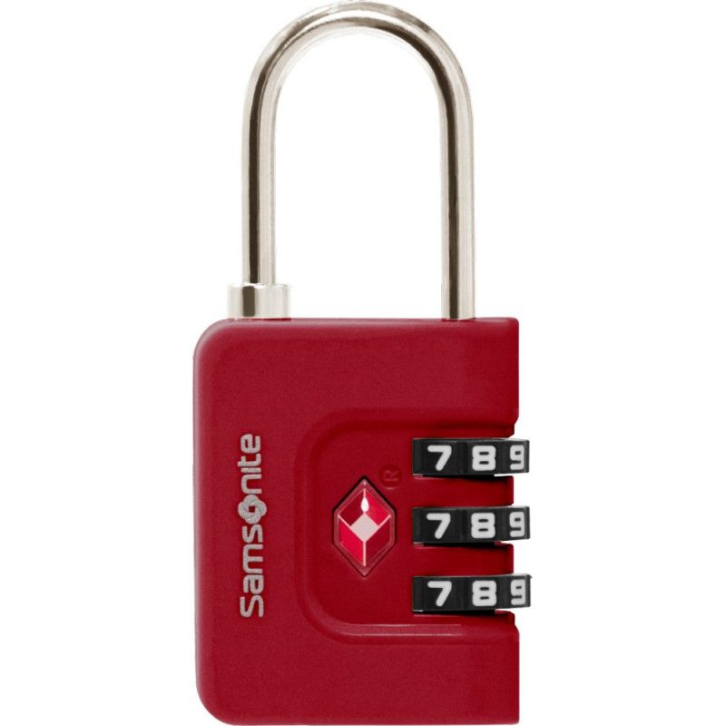 Samsonite 155577-1726 Combilock 3Dial TSA Λουκέτο Συνδυασμού Κόκκινο Samsonite