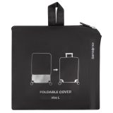 Samsonite 155586-1041 L Κάλυμμα Βαλίτσας / Foldable Luggage Cover Μαύρο 1