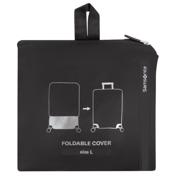 Samsonite 155586-1041 L Κάλυμμα Βαλίτσας / Foldable Luggage Cover Μαύρο