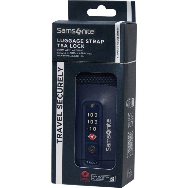 Samsonite 155591-1549 Ta Revolution Strap Ιμάντας Βαλίτσας με TSA Lock Μπλε