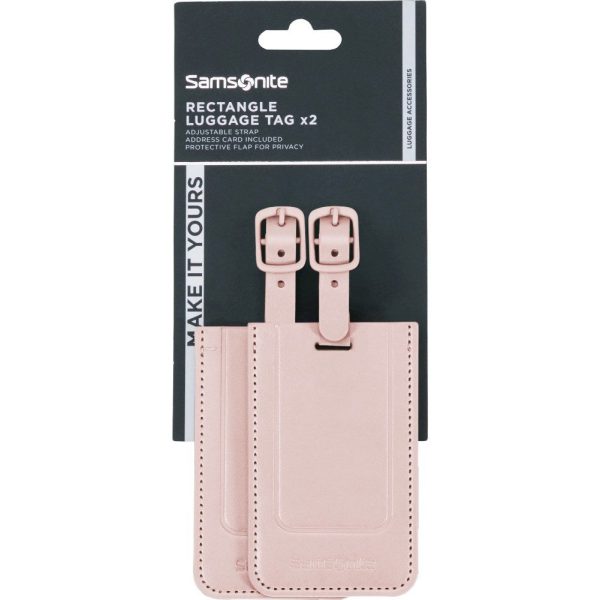 Samsonite 155592-1751 Ta Revolution Luggage Tags Ετικέτες Βαλίτσας 2τμχ Ροζ
