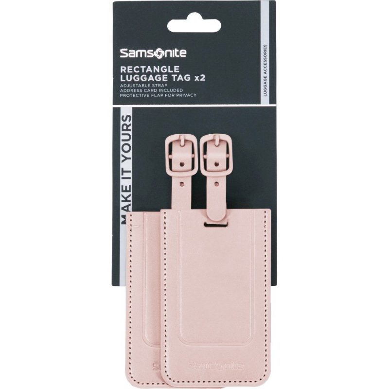 Samsonite 155592-1751 Ta Revolution Luggage Tags Ετικέτες Βαλίτσας 2τμχ Ροζ Samsonite