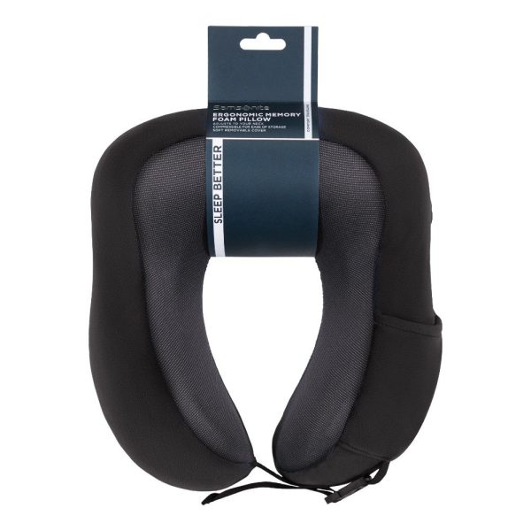 Samsonite 155601-1041 Ta Revolution Μαξιλαράκι Ταξιδίου με Memory Foam Μαύρο