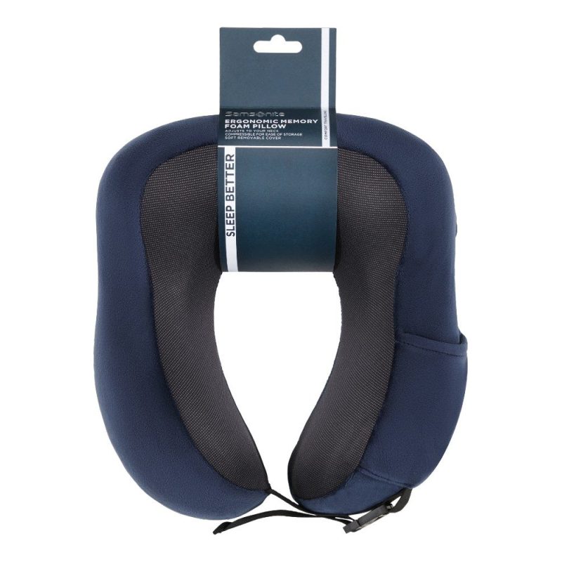 Samsonite 155601-1549 Ta Revolution Μαξιλαράκι Ταξιδίου με Memory Foam Μπλε Samsonite