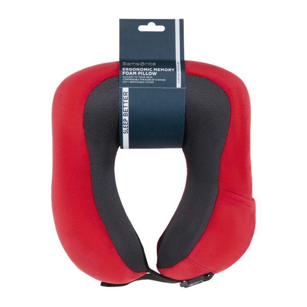 Samsonite 155601-1726 Ta Revolution Μαξιλαράκι Ταξιδίου με Memory Foam Κόκκινο