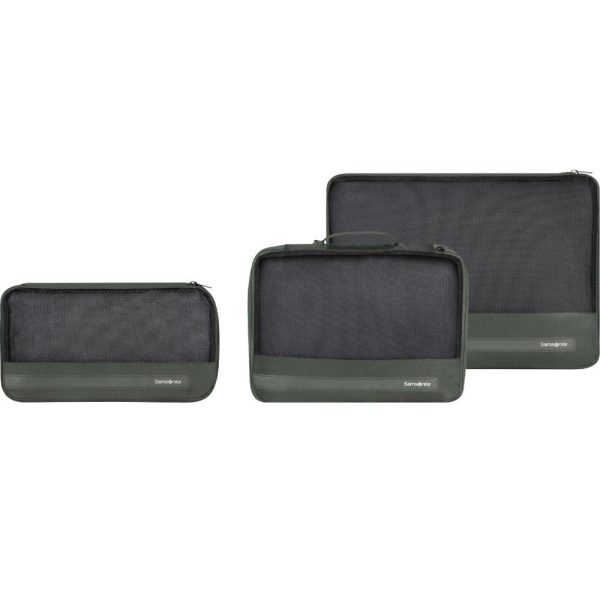Samsonite 155602-1388 Ta Revolution Set of 3 Packing Cubes Θήκες οργάνωσης Βαλίτσας Χακί