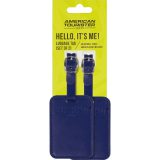 American Tourister 158736-1247 Luggage Tags Ετικέτες Βαλίτσας 2τμχ Μπλε 1