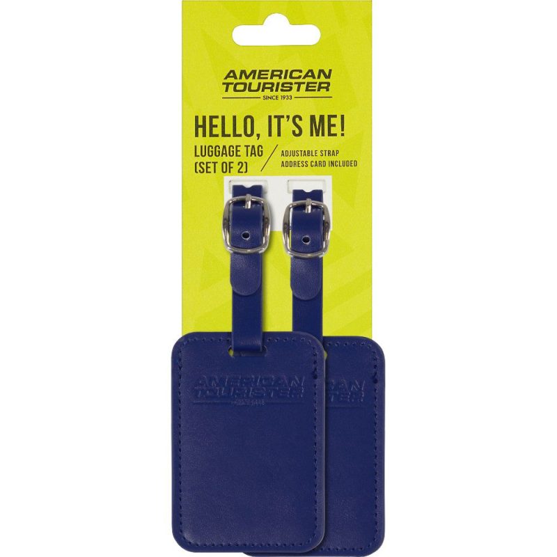 American Tourister 158736-1247 Luggage Tags Ετικέτες Βαλίτσας 2τμχ Μπλε American tourister