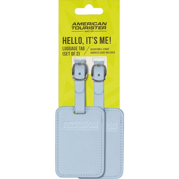 American Tourister 158736-372E Luggage Tags Ετικέτες Βαλίτσας 2τμχ Σιέλ