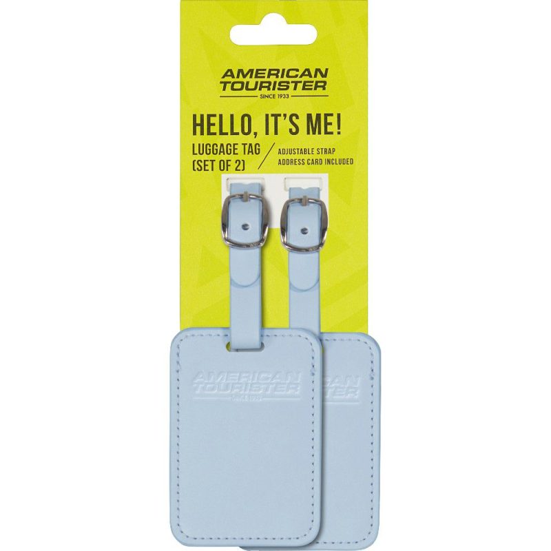 American Tourister 158736-372E Luggage Tags Ετικέτες Βαλίτσας 2τμχ Σιέλ American tourister