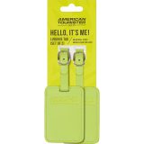 American Tourister 158736-A067 Luggage Tags Ετικέτες Βαλίτσας 2τμχ Πράσινο Lime 1