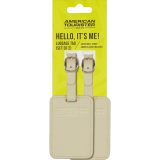 American Tourister 158736-A936 Luggage Tags Ετικέτες Βαλίτσας 2τμχ Εκρού 1