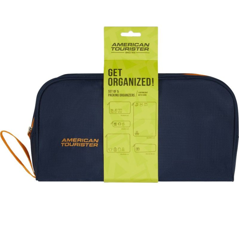 American Tourister 159210-6032 Set of 5 Packing Organisers Θήκες οργάνωσης Βαλίτσας Μπλε American tourister