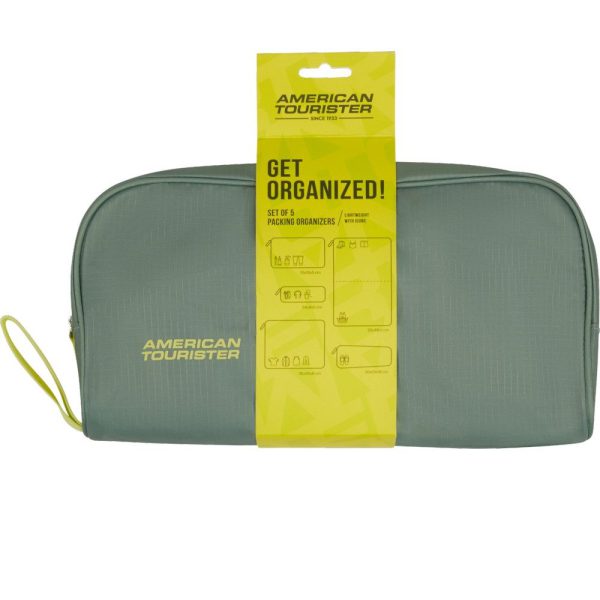 American Tourister 159210-A920 Set of 5 Packing Organisers Θήκες οργάνωσης Βαλίτσας Πράσινο