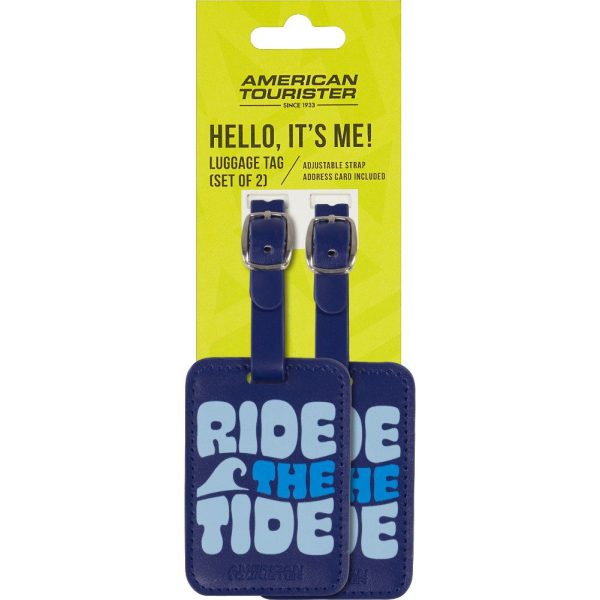 American Tourister 160234-A983 Luggage Tags Ετικέτες Βαλίτσας 2τμχ Μπλε