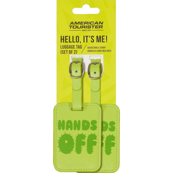 American Tourister 160234-A984 Luggage Tags Ετικέτες Βαλίτσας 2τμχ Πράσινο