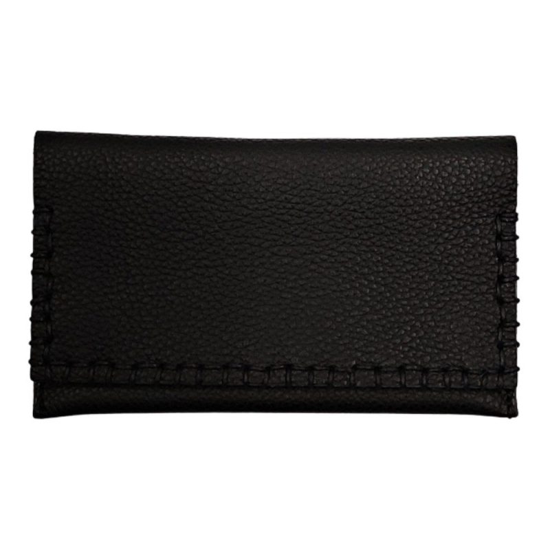 ΚΑΠΝΟΘΗΚΗ ΧΕΙΡΟΠΟΙΗΤΗ ΔΕΡΜΑ DOMUS 17000005 ΜΑΥΡΗ Domus accessories