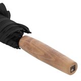 Knirps 47301008 Timber Stick  Αυτόματη Αντιανεμική Ομπρέλα Βροχής Μπαστούνι Μαύρη 2