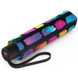 Knirps A.050 Αντιανεμική Ομπρέλα Βροχής Σπαστή Create Black 70518542 Μαύρη με σχέδια. 1