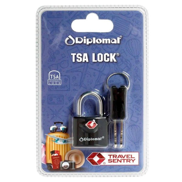 Diplomat ACLOCK4 Λουκέτο TSA Μαύρο