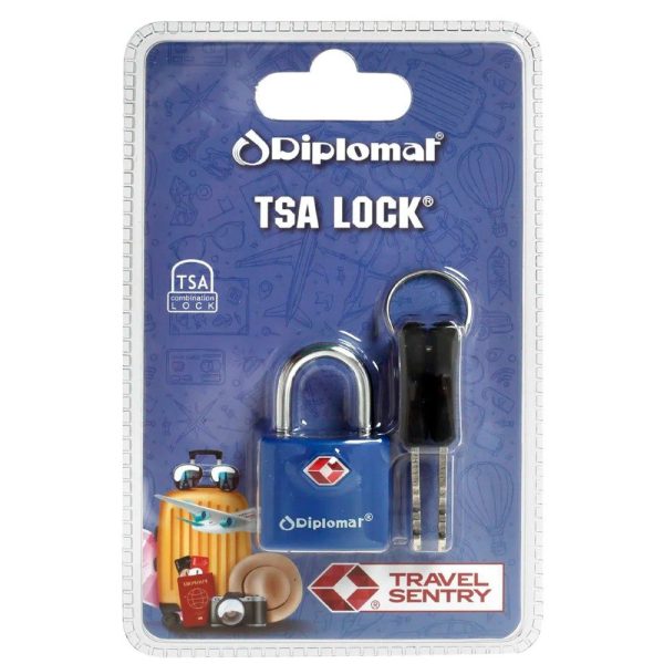 Diplomat ACLOCK4 Λουκέτο TSA Μπλε