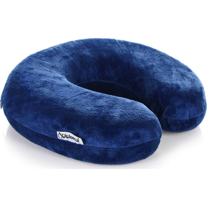 Diplomat ACPIL1 Μαξιλαράκι Ταξιδίου Memory Foam Μπλε DIPLOMAT