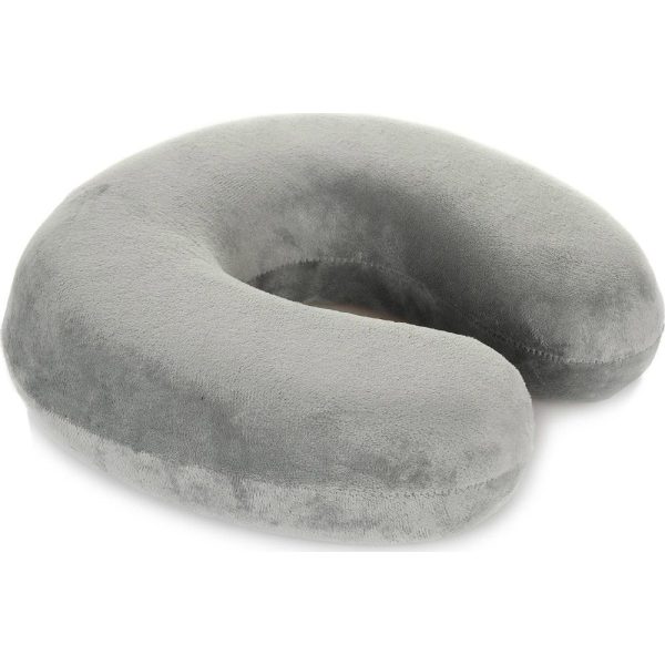 Diplomat ACPIL1 Μαξιλαράκι Ταξιδίου Memory Foam Γκρι