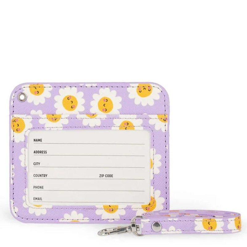 Legami Milano BH0032 Badge HolderTag Ετικέτα Προσωπικών Στοιχείων DAISY Λιλά LEGAMI