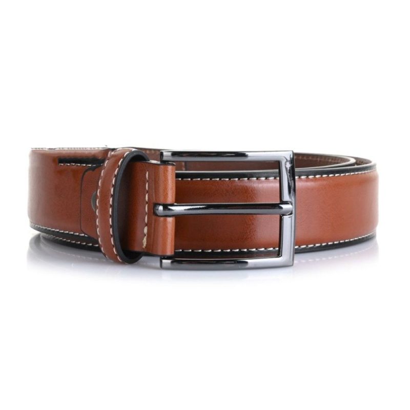 Beverly Hills Polo Club BH-8501 Ανδρική Ζώνη Δερμάτινη Ταμπά Beverly hills Polo club