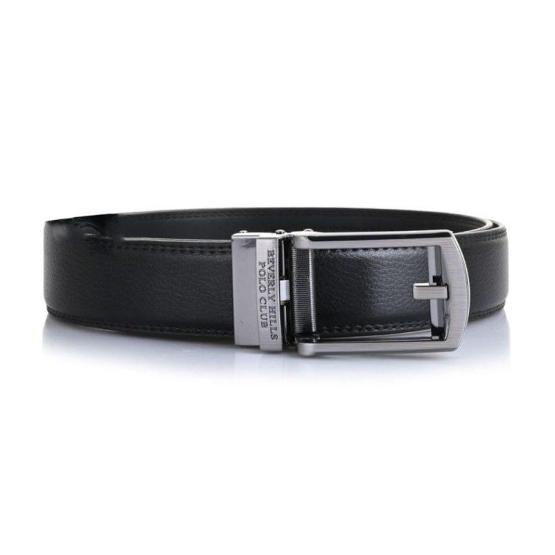 Beverly Hills Polo Club BH-8503 Ανδρική Ζώνη Δερμάτινη Μαύρη Beverly hills Polo club