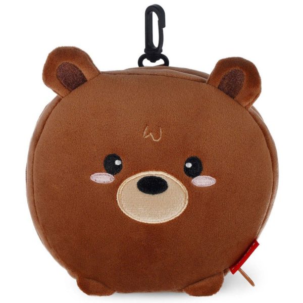 Legami Milano CTP0002 Teddy Bear Travel Set Μάσκα και Μαξιλαράκι Ταξιδίου Καφέ