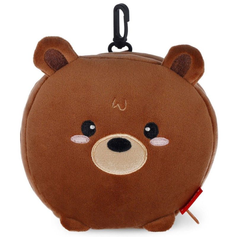 Legami Milano CTP0002 Teddy Bear Travel Set Μάσκα και Μαξιλαράκι Ταξιδίου Καφέ LEGAMI