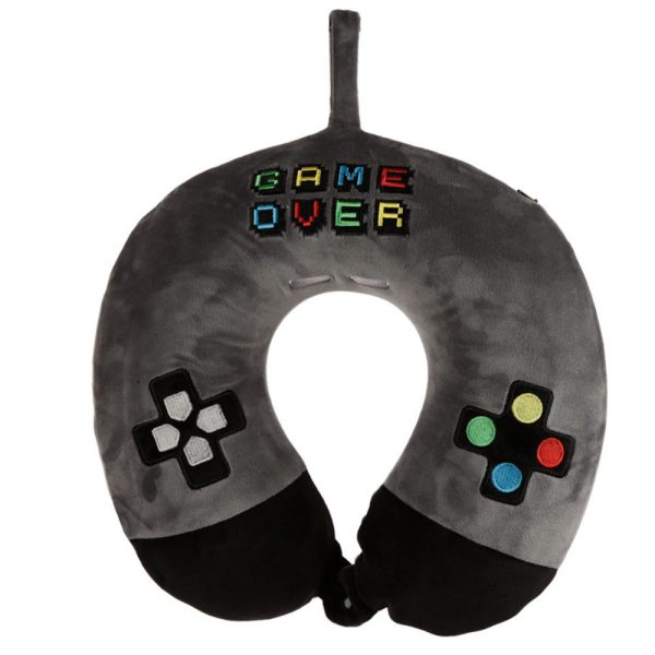 Puckator CUSH238 Μαξιλαράκι Ταξιδίου Game Over Γκρι