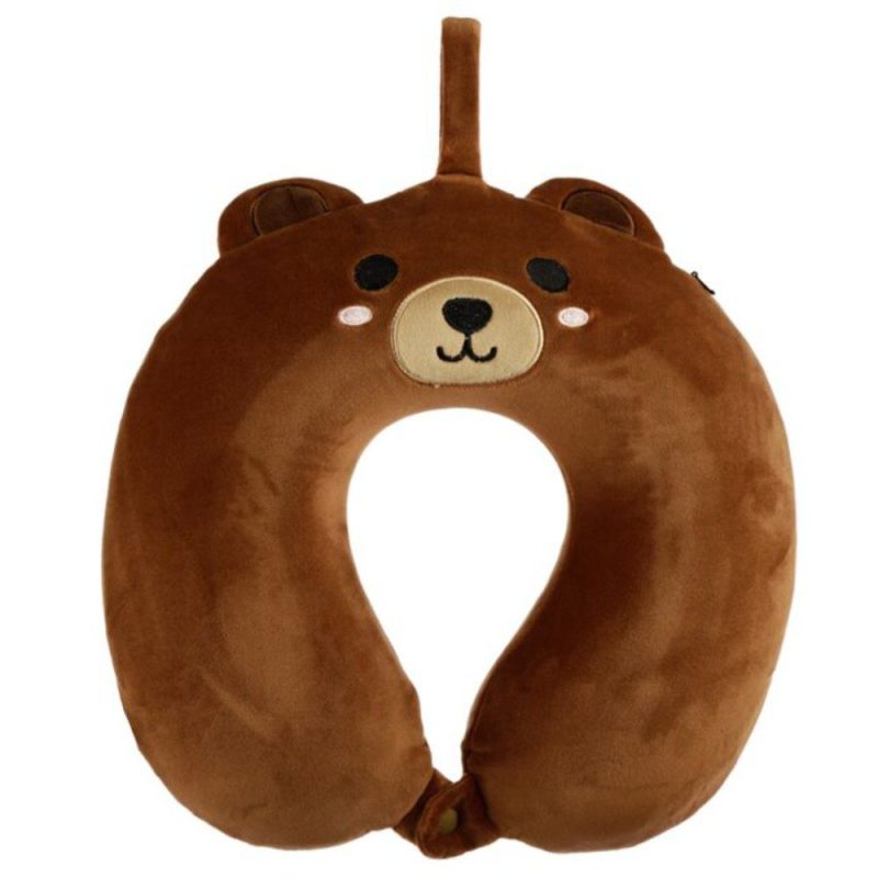 Puckator CUSH239 Μαξιλαράκι Ταξιδίου Cutiemals Bear Καφέ Puckator