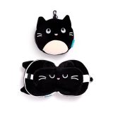 Puckator CUSH249 Travel Set Fine Cat Μάσκα και Μαξιλαράκι Ταξιδίου Μαύρο 4