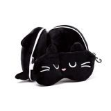 Puckator CUSH249 Travel Set Fine Cat Μάσκα και Μαξιλαράκι Ταξιδίου Μαύρο 2