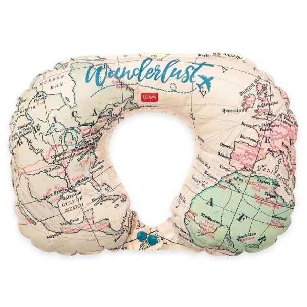 Legami Milano ITP0001 Inflatable Travel Pillow Φουσκωτό Μαξιλαράκι Ταξιδίου Μπεζ