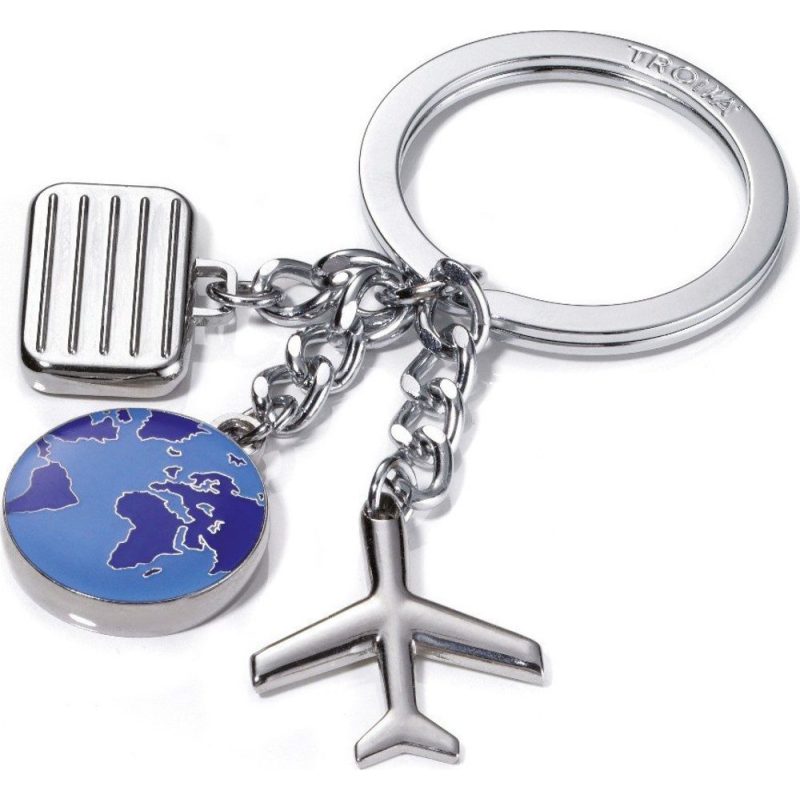TROIKA KR10-45/CH Keyring Μπρελόκ WELTENBUMMLER Travel charms TROIKA