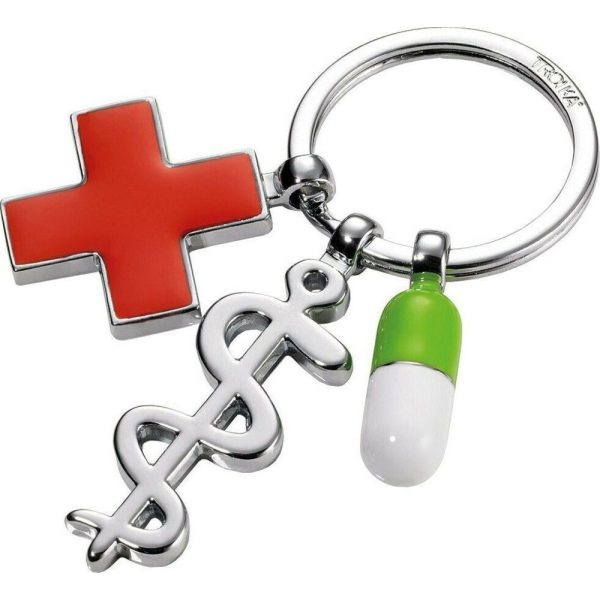 TROIKA KR14-08/CH Keyring Μπρελόκ GET WELL charms