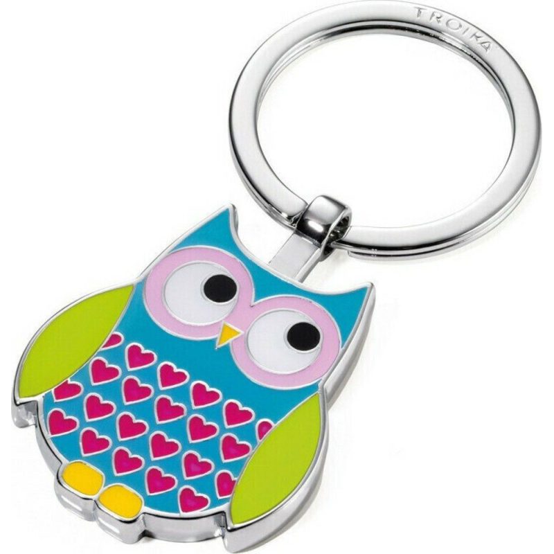 TROIKA KR14-13/BL Keyring ROSY Μπρελόκ Κουκουβάγια Μπλε TROIKA