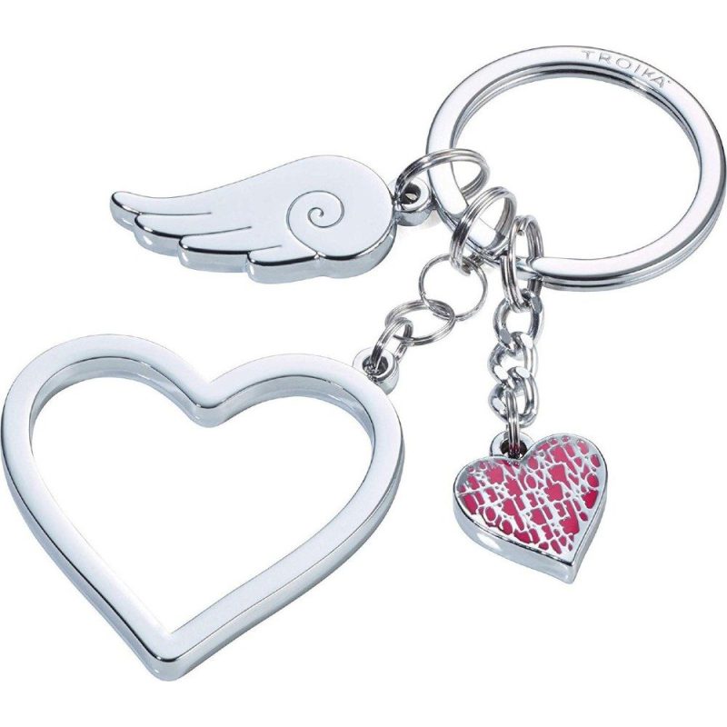 TROIKA KR17-01/CH Keyring Love Is In The Air charms Μπρελόκ TROIKA