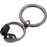TROIKA KR17-07/GM Keyring Μπρελόκ Headphone Μαύρο Μεταλλικό 1