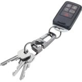 TROIKA KR18-06/GM 2Keyring D-CLICK Μπρελόκ Μαύρο Μέταλλο 3