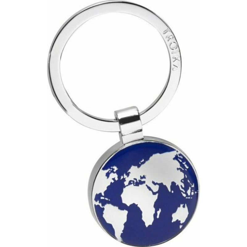 TROIKA KR7-52/CH Keyring Μπρελόκ AROUND THE WORLD Μεταλλικό Μπλε TROIKA