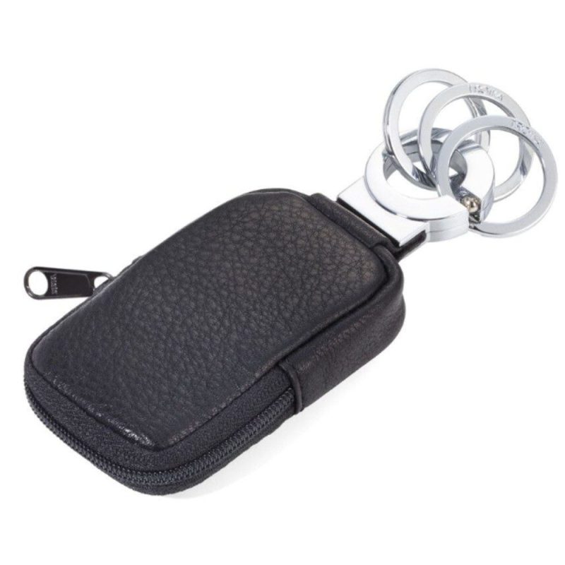 TROIKA KR8-77/LE Keyring Μπρελόκ με πορτοφόλι Μαύρο TROIKA