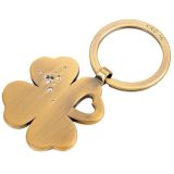 TROIKA KR9-30/AB Keyring Μπρελόκ GIRLS BEST FRIENDS Clover Bronze 1