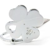 TROIKA KR9-30/CH Keyring Μπρελόκ Clover με Swarovski 2
